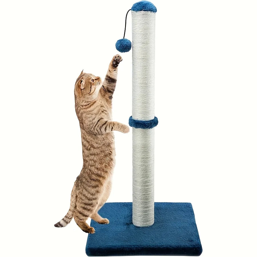 Two Section Vertical Sisal Material Safe Cat Climbing Frame Tree Modern Stable Design Cat Scratching Post for Cats