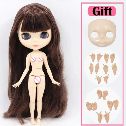 1/6 Scale Ball-Jointed Doll Body, White Skin, ABS, 30cm