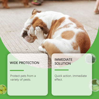 Pet Flea Mite Defense Spray 50ml Plant-Based Hypoallergenic For Dogs And Cats