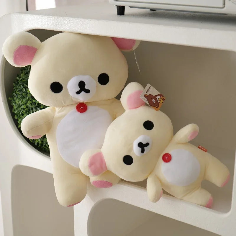 7 Styles Rilakkuma Plush Teddy Bear Peluche Lovely Anime Bear Stuffed Doll Kawaii Room Decor Anime Birthday Gifts Xmas Present