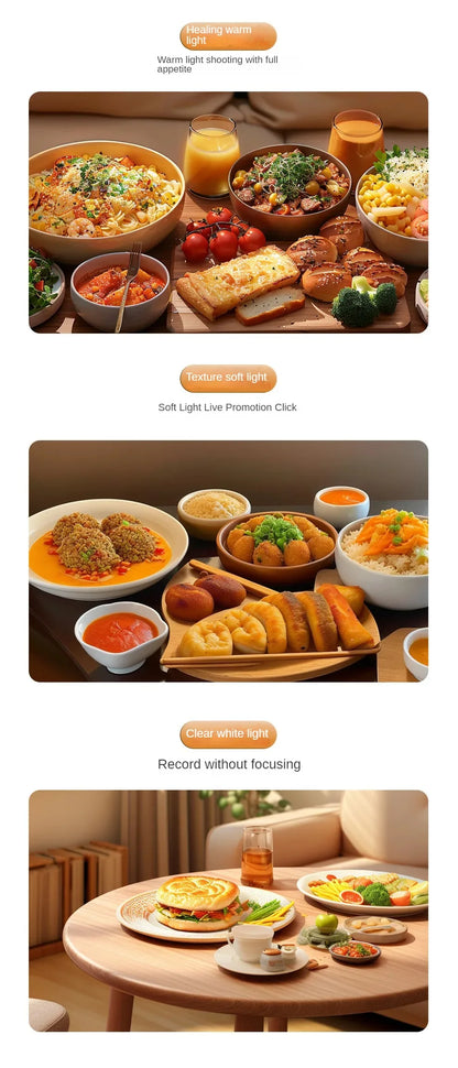 Professional Tripod For Mobile Phone With Overhead Lighting And Selfie Stick