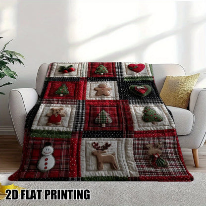 Christmas Throw Blanket, Polyester Flannel, 70x100cm or 100x130cm