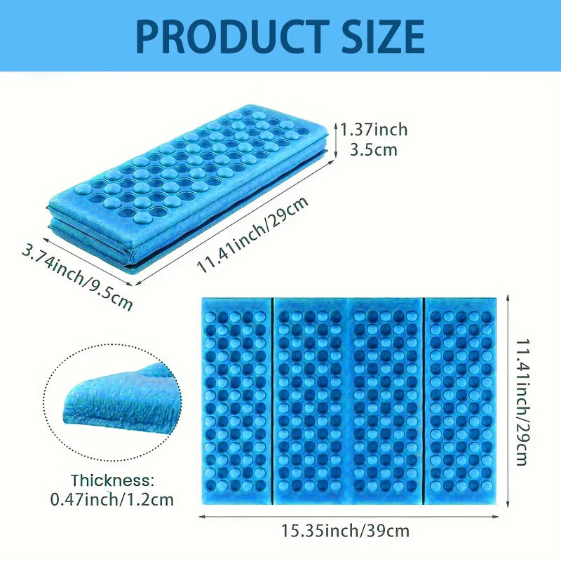 Honeycomb Massage Mat 6-Fold XPE Cushion Outdoor Hiking Camping Training Park Foldable Pillow Picnic Sitting Moisture-proof Pad