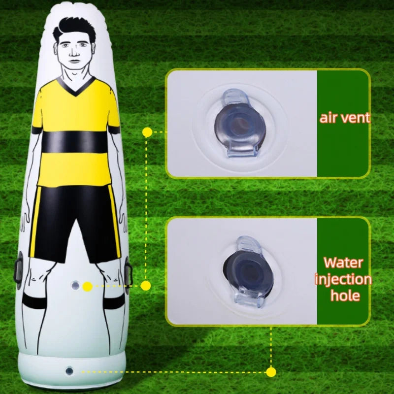 175cm Adult Inflatable Football Training Goal Keeper Solo Soccer Trainer TumblerAir Dummy Tool PVC Inflatable Wall Kick Defender