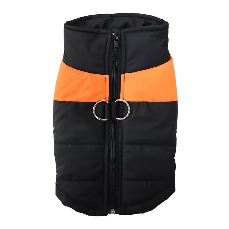 Waterproof Winter Dog Coat Padded Vest Zipper Jacket for Small Medium Large Dogs