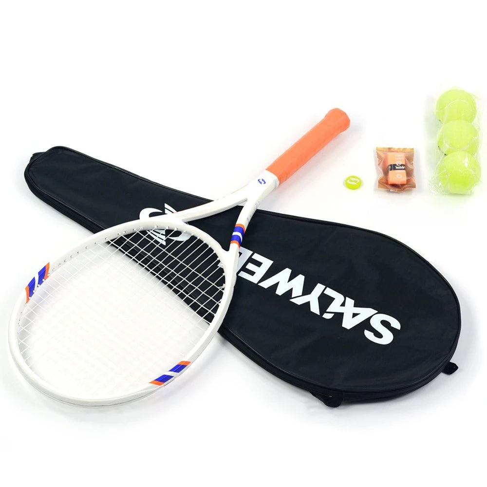 27 inch Outdoor Sports Aluminum-Carbon Tennis Racket for Adult- Professional Training, Durable, Suitable for Students' Practice