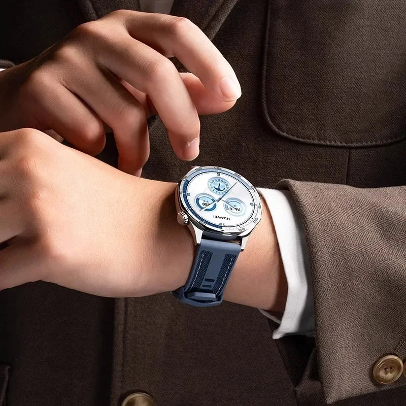 Official Strap For HUAWEI WATCH GT 5 4 46mm Watch 4 5 Pro GT 3 2 Pro 46 mm 22mm Nylon Sports Composite Silicone Band Bracelet