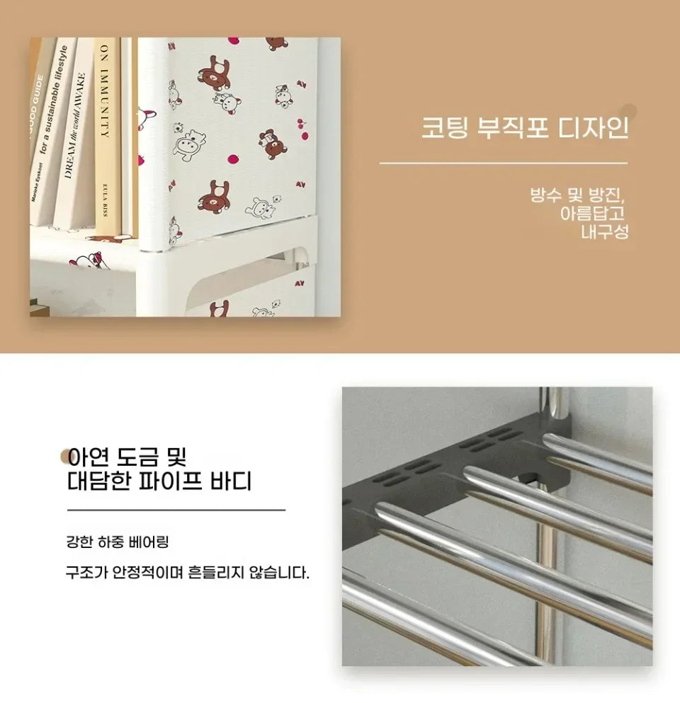 Multi-Layer Bookcase Square Storage Shelf Easy Assembly Bookcase Living Room and Study Bedroom Storage Shelf Simple Bookshelf