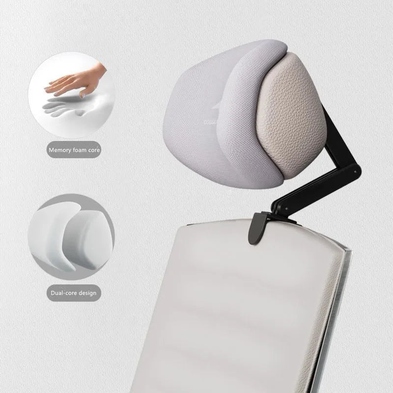 Upgraded Memory Foam Headrest Attachment For Office Chair Adjustable Height Angle Elastic Head Pillow Neck Support Rest Cushion