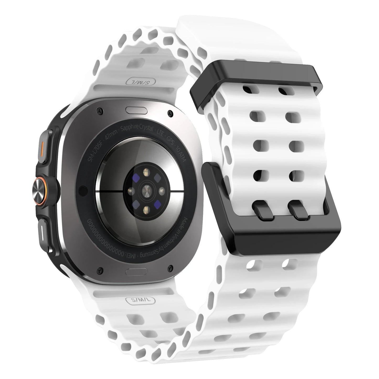 Marine Band For Samsung Galaxy Watch Ultra 47mm Sports Silicone Strap Bracelet For GalaxyWatch Ultra Watchband Accessories