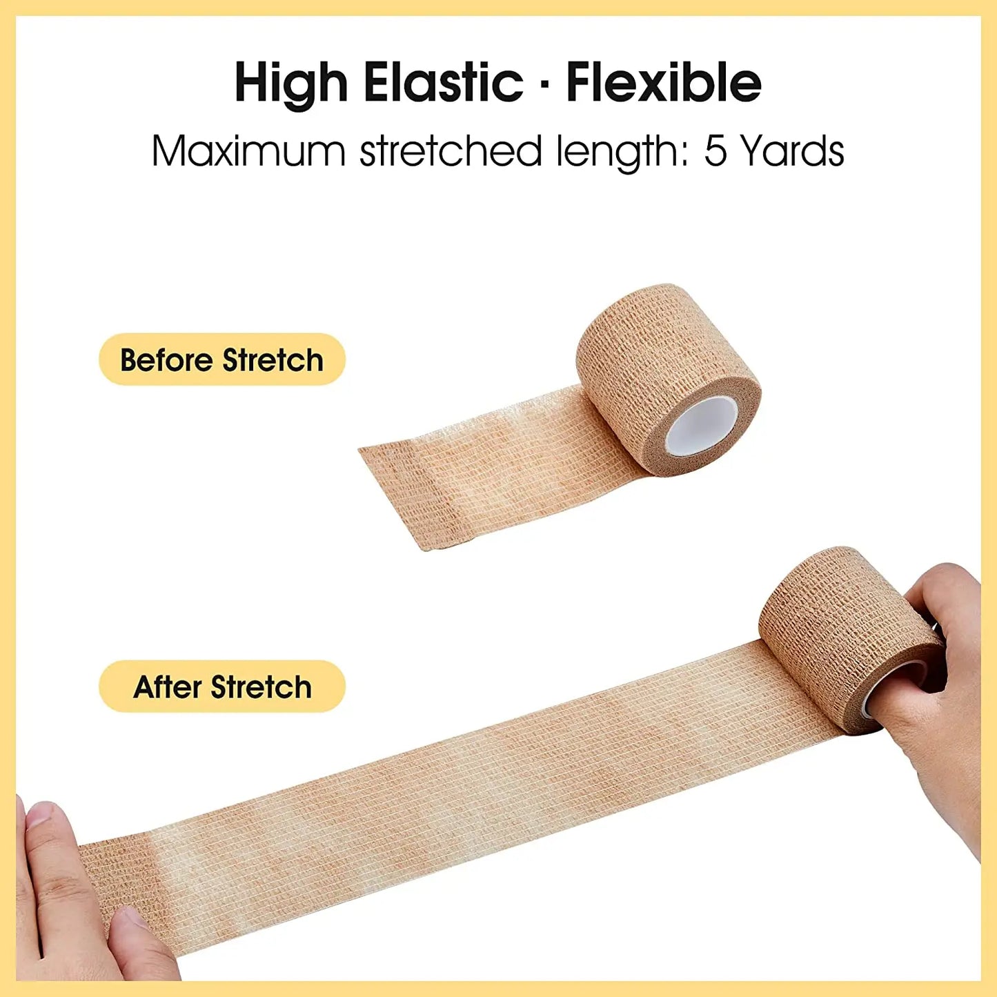 Sports Bandage Elastic Elastoplast Self Adhesive Tape Protect Wrist Palm Finger Arm Shoulder Knee Ankle Pets Leg Tattoo Safety