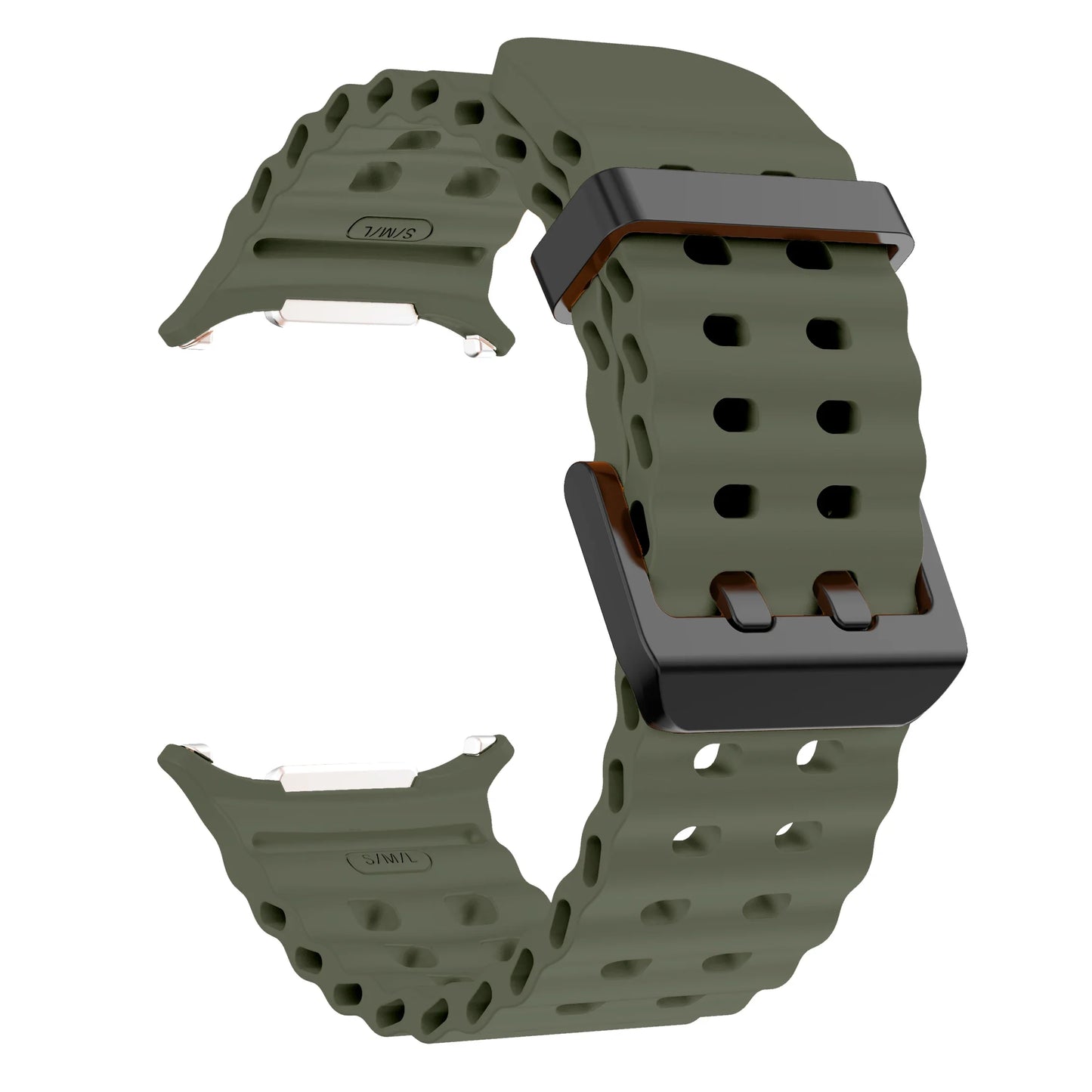 Marine Band For Samsung Galaxy Watch Ultra 47mm Sports Silicone Strap Bracelet For GalaxyWatch Ultra Watchband Accessories