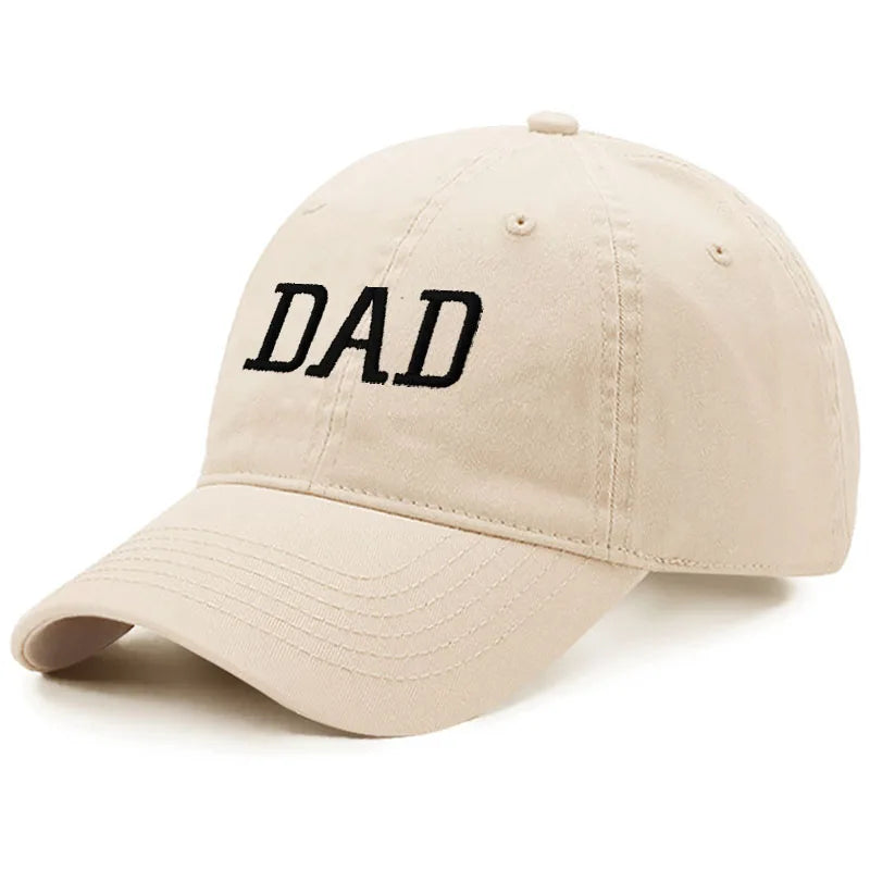 DAD MOM Embroidery Pure Cotton Men's Baseball Cap For Man  Womne's Fashion Sport Golf Caps Sun Hat Dropshipping