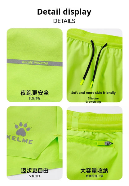 Running Shorts, Polyester, Men's MoistureWicking QuickDrying