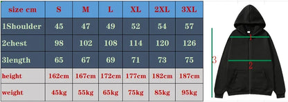 Unisex Zipper Hoodie Sweatshirt Casual Skatewear Black Grey Blue