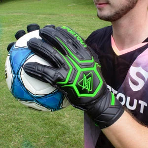 Sportout Goalie Gloves, Goalkeeper Gloves with Fingersave, Soccer Gloves, Breathable Soccer Goalie Gloves, 4mm Latex, for Kids