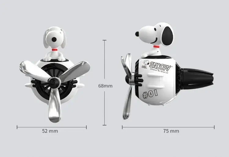 Snoopy Air Freshener Flying Propeller Pilot Series Car Accessories Anime Figures Aromatherapy Fragrance Diffuser Car Decor Gifts