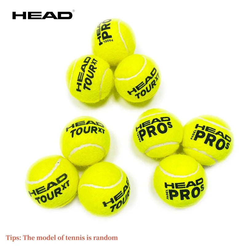 HEAD Tennis Ball 3/6/9PCS Wool Rubber Training Balls High Elasticity Match Balls Durable Excesice Tennis (Random model)