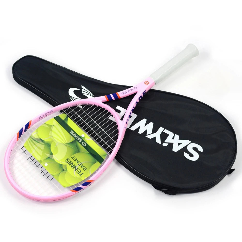 27 inch Outdoor Sports Aluminum-Carbon Tennis Racket for Adult- Professional Training, Durable, Suitable for Students' Practice