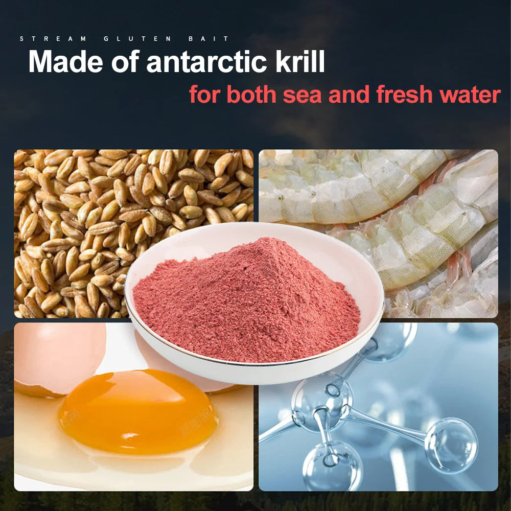 Sea Fishing Feed Attractant Bait 450g red worm explosive Fishy Flavor Homing Sticky Hook Bite Food Additive Pesca Soft Lure