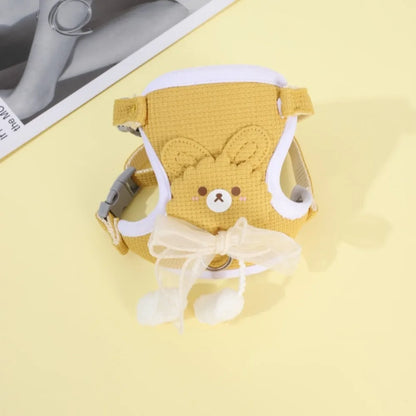 Adjustable Dog Harness With Lead Leash Polyester 120cm