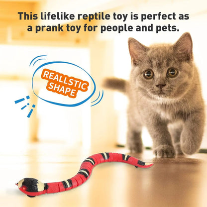 Smart Sensing Automatic Cat Teaser Interactive Snake Toy For Cats