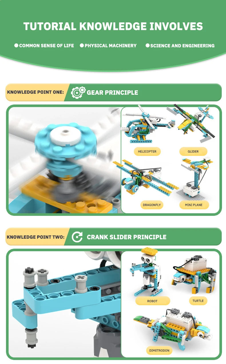 Science And Education Programming Building Blocks Steam Robot Toys Early Education Puzzle Assembly Building Blocks High-Tech Set