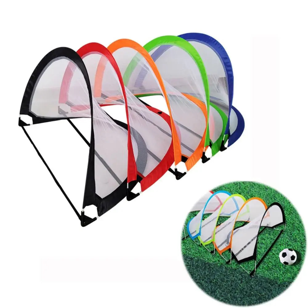 Pop Up Soccer Nets Folding with Carrying Case Soccer Goals Set Football Training Equipment Interactive Toy