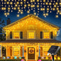Solar Icicle String Lights – Outdoor Waterproof Fairy LEDs