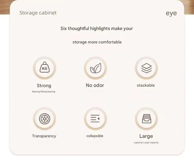 Storage Box, Household Foldable Cabinet, Storage Cabinet for Clothes, Toys, Snacks, Extra-Large Capacity Storage Cabinet, Organizing Box