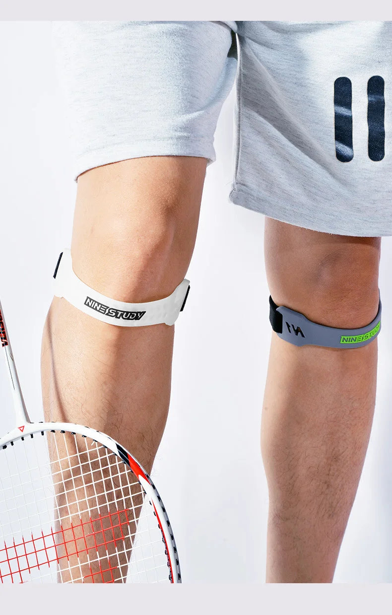 Adjustable PVC Knee Patellar Band Tendon Support Strape Brace Shock Absorption Compression Strap Pads Sport Protection