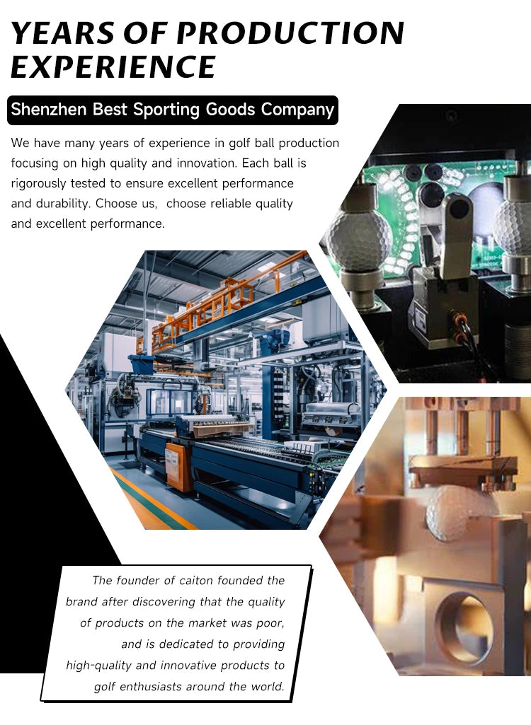 Caiton 100pcs 2-Layer Golf Balls - 332 Dimple, Max Distance, Spin Control, Durable, Precision - For Golf Training & Play