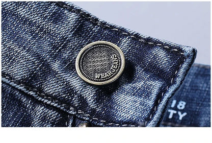 Men's Thermal Flannel-Lined Stretch Jeans Straight Fit Denim