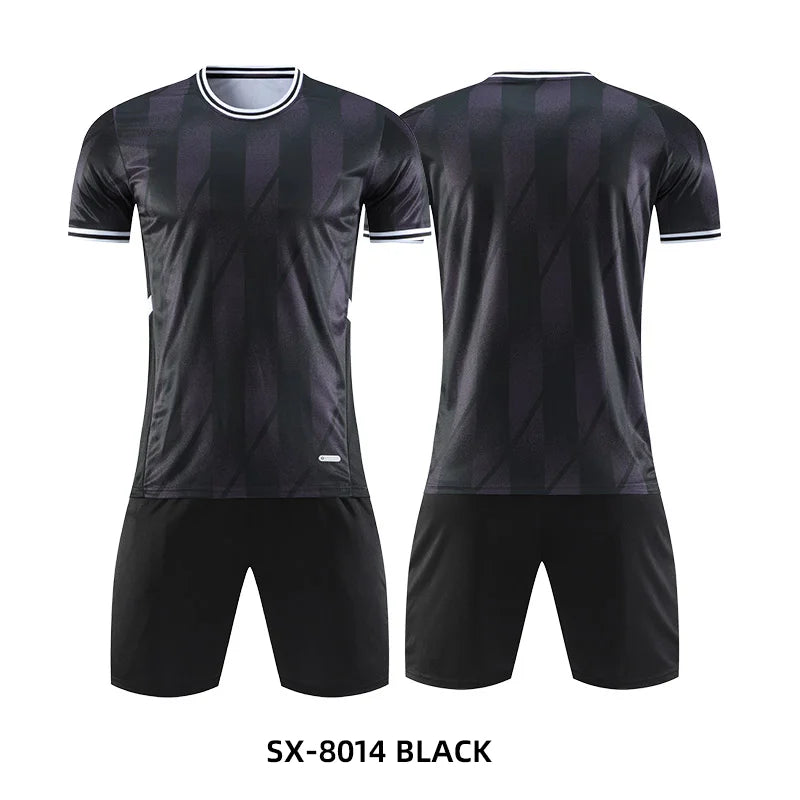 Adult Kids Personalize Football Jerseys Soccer Uniform MAN Women Team Training Quick-Drying Sportswear  Futsal Tracksuit Outfit