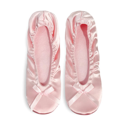 Women Ballet Flats Indoor Lightweight With Soft Foam Insole Bow Knot