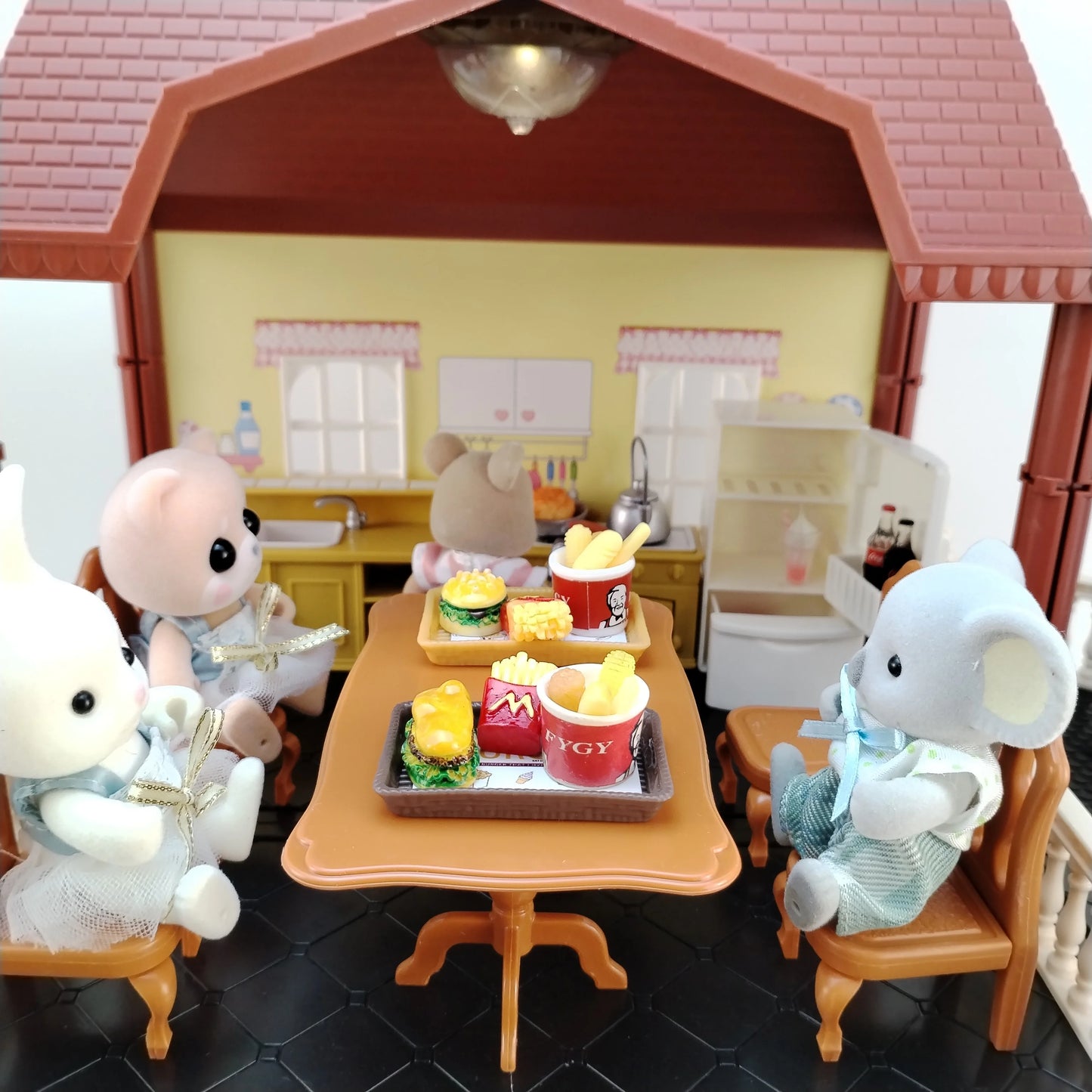 miniature items dollhouse furniture accessories living room bedroom supermarket shopping games family interaction doll kids toys