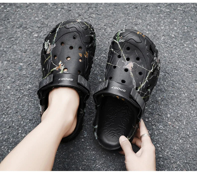 Men Slippers Summer Sandals EVA Platform Garden Shoes Unisex Flat Shoes Women Bedroom Slides High Quality Lightweight Beach