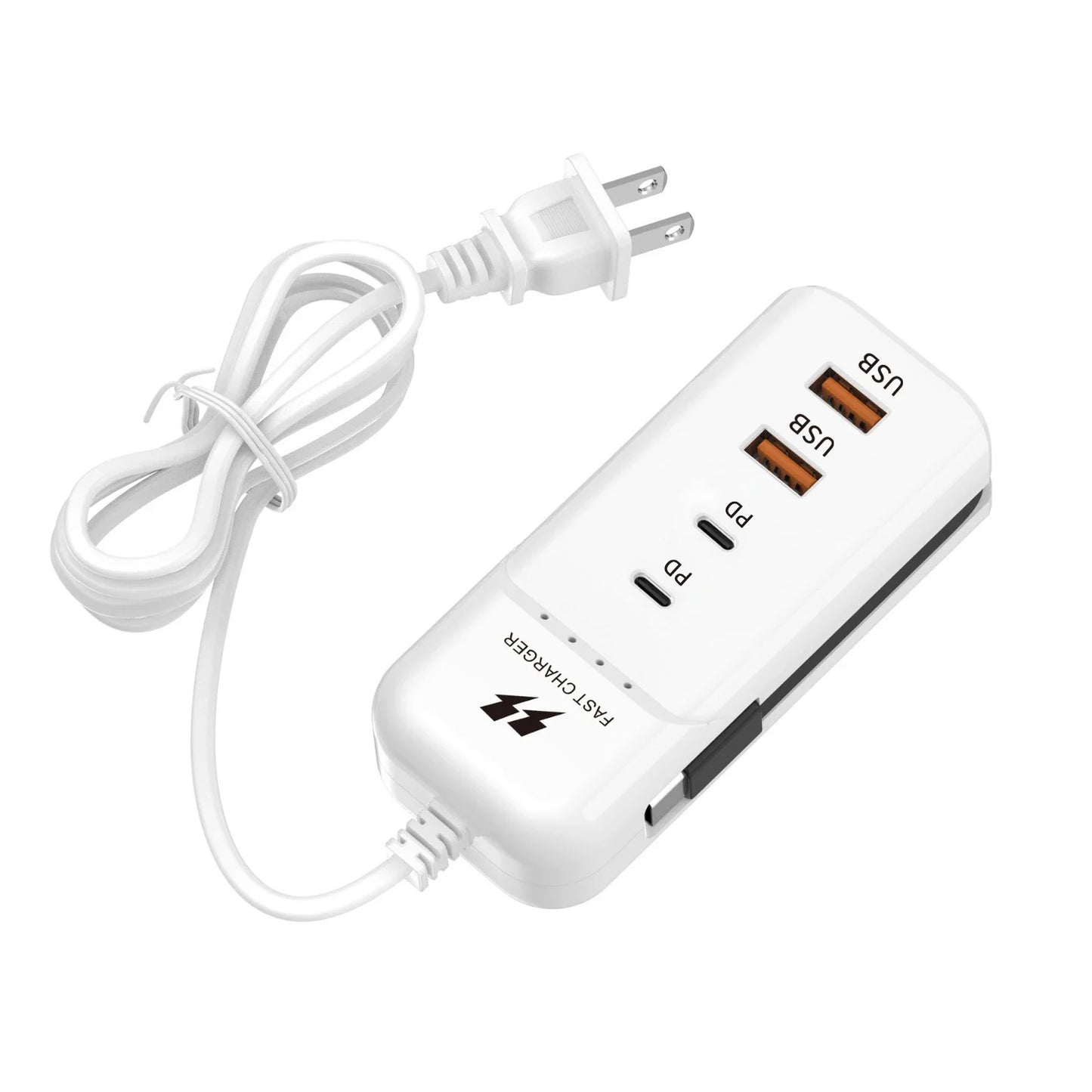 USB-C PD Travel Wall Charger, Multiport USB Charger With EU US Plug