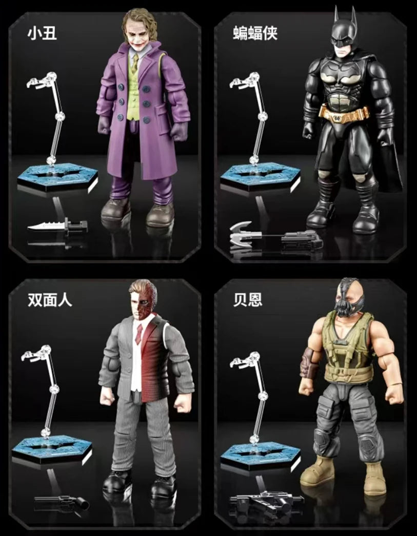 DC Justice League Toy The Dark Knight Trilogy Action Figure Batman Superman Aquaman The Flash Assembly Figure Kids Birthday Gift