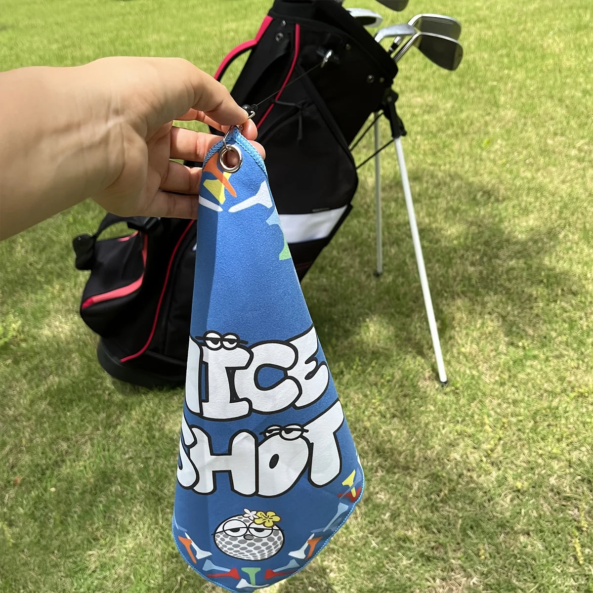 New Style Premium Golf Towel, Double Sided Print, Perfect for Golf Bags, Fun & Creative Gifts for Men or Women.