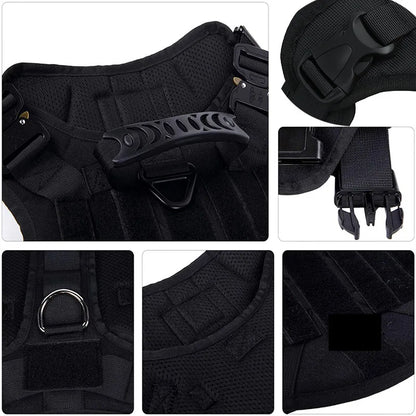 Tactical Military Nylon Dog Harness And Leash Set For All Breeds