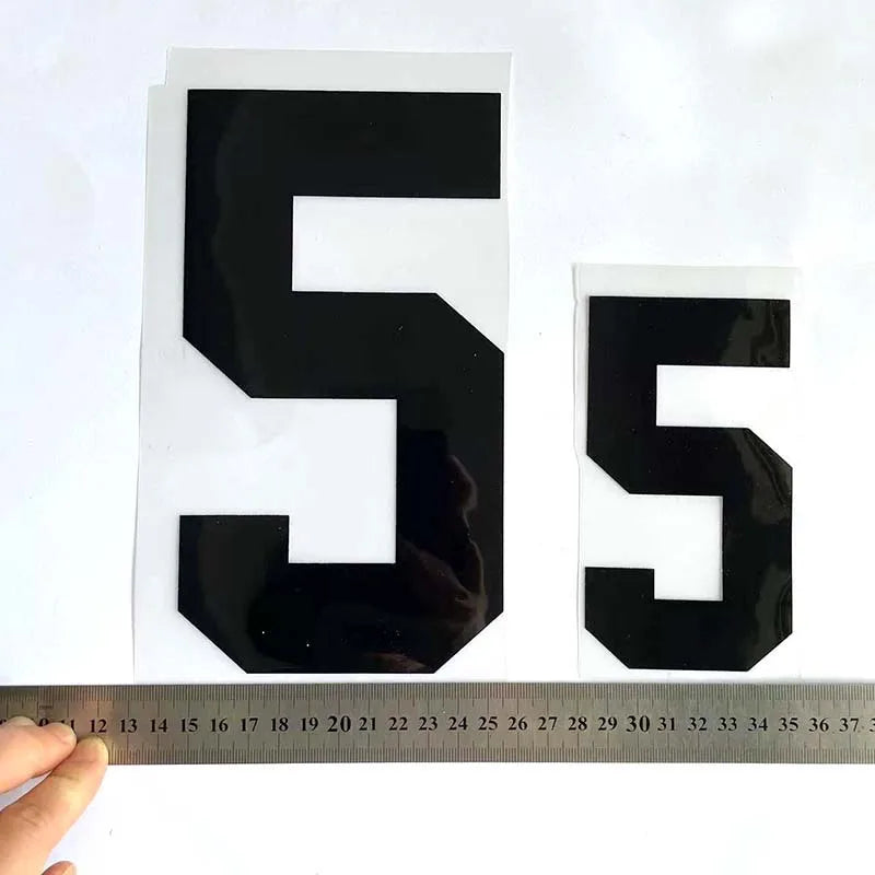 20*11CM/ Big Number Letter Patches Clothes Sticker,0~9 White,Black Digital Number Jersey Badges Heat Transfer Iron on Patches