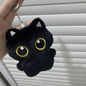 Mini Black Cat Plush Keychain – 10cm Soft Stuffed Toy Gift