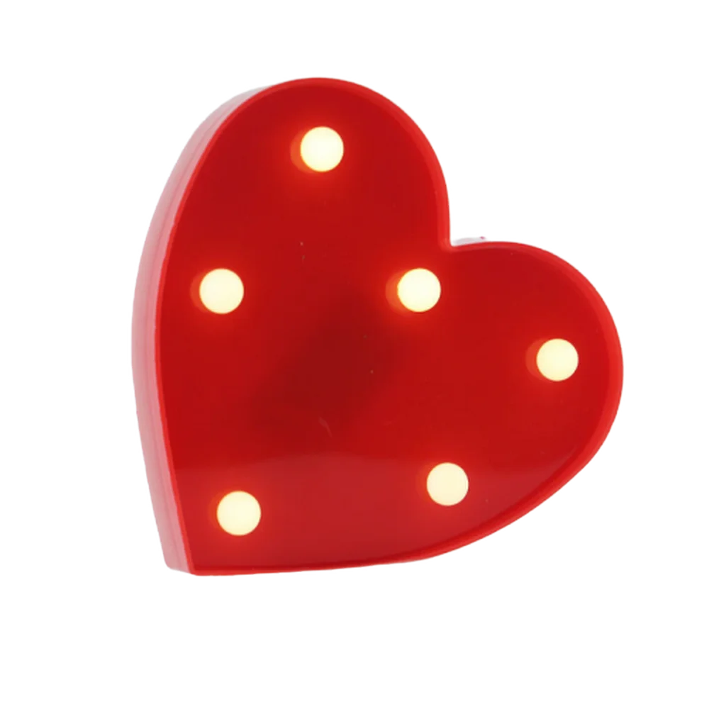 LED Letter and Number Light Set PVC Warm White Decor