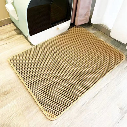 Extra Large Waterproof Cat Litter Mat Non-Slip Washable