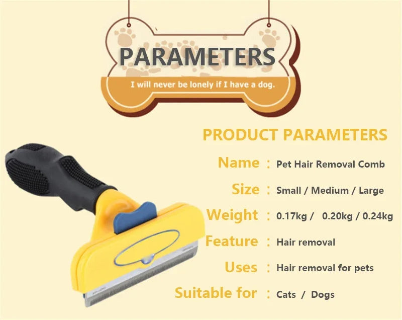 Cat & Dog Brush for Grooming, Hair Removal, and Massage