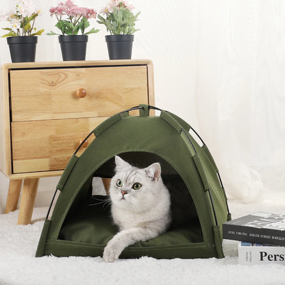Cat Tent Bed PU Material Indoor Soft Comfortable Pet Bed For Cats
