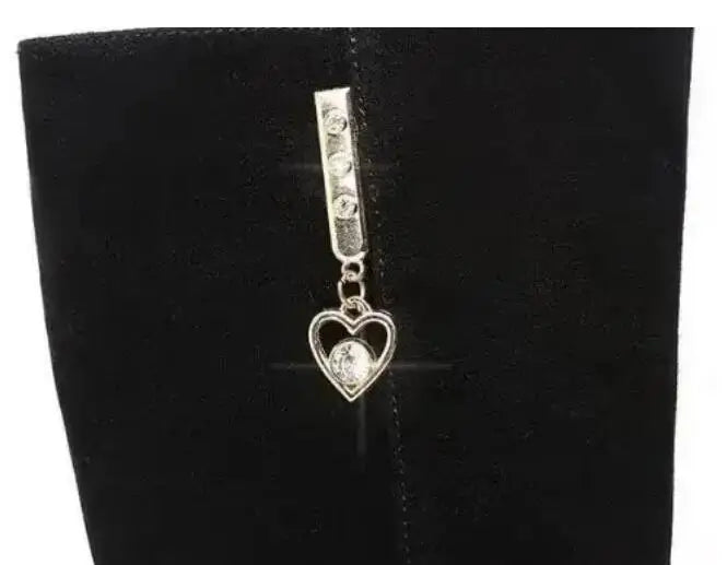 2025 New Women Warm Plush Snow Boots Casual Flat All-match Cotton Fashion Side Zipper Winter Shoes Thigh High Boot Botas Mujer