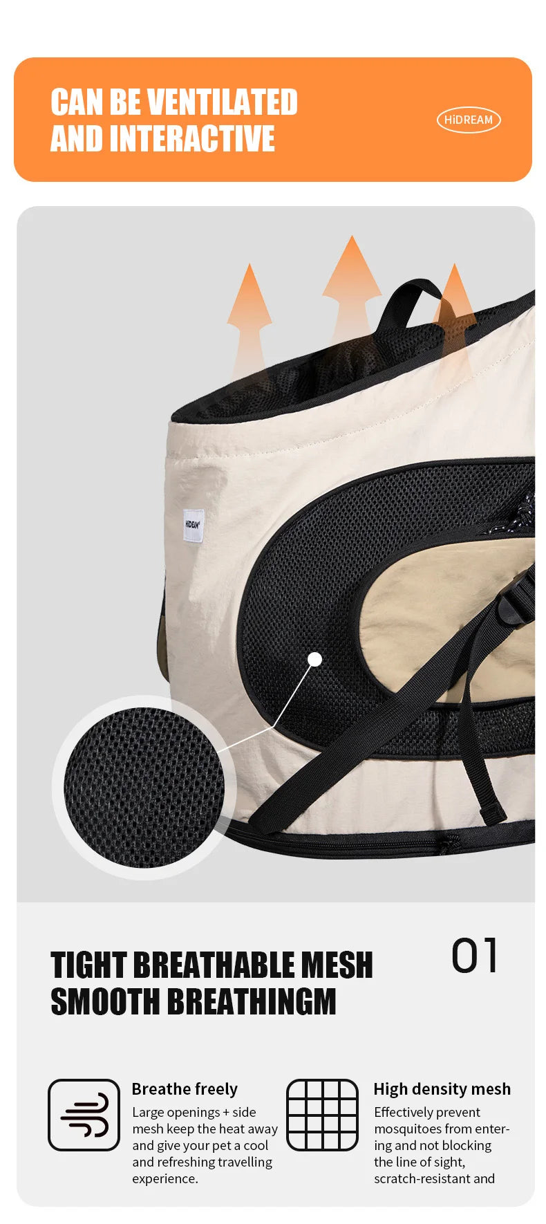 Pet Chest Backpack Front Carrying Tote Backpack Dogs and Cats Breathable Portable Outdoor Bag Shoulder Cat Bag