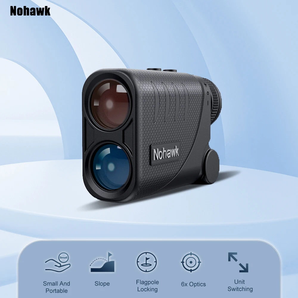 Nohawk Multifunctional Mini Golf Laser Range Finder For Hunting with Slope Compensation Rangefinder Construction Monocular